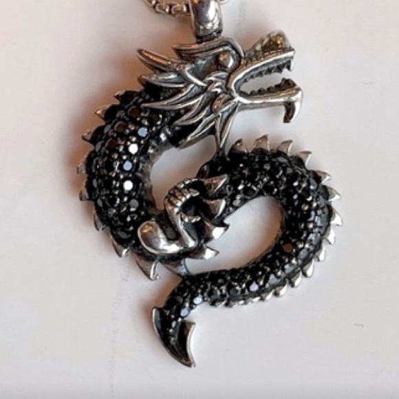 Thomas Sabo pavé Dragon Necklace 925 sterling silver - Picture 4 of 4